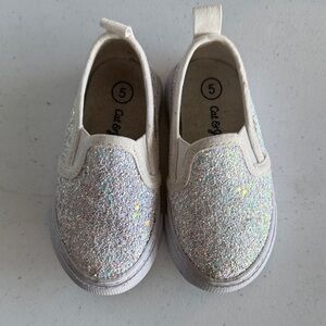 Cat & Jack Glittery Slip-On Sneakers
